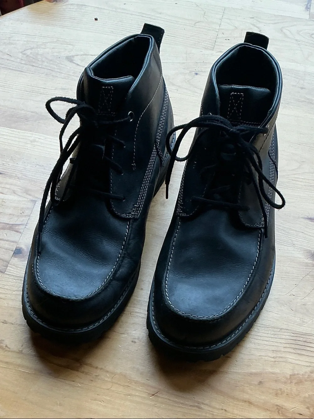 Timberland Men's Black Leather Chukka Boots Size 13W